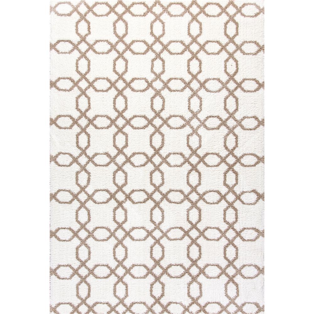 Dynamic Rugs 5905-111 Silky Shag 2 Ft. X 3 Ft. 3 In. Rectangle Rug in White